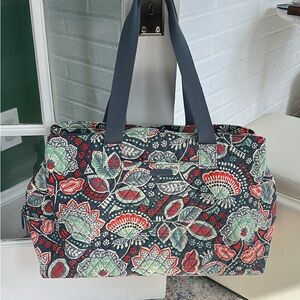 Vera Bradley Floral Washable Weekender Travel Bag